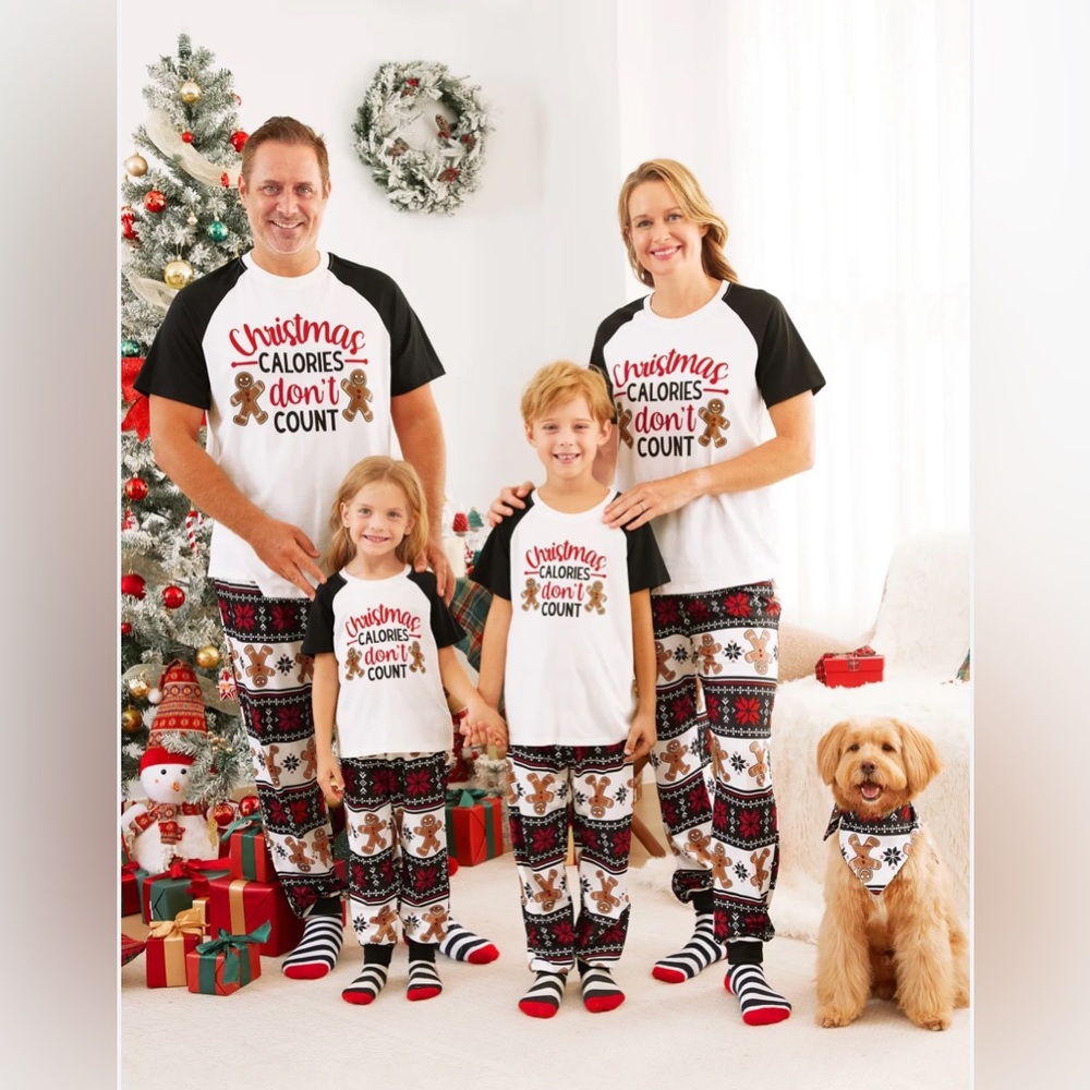 Pat Pat Women’s Matching Christmas Pjs Gingerbread Men BNWT